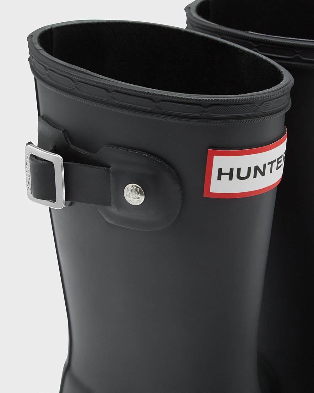 Hunter Original Little Rain Boots - Online Sale Kids Black - XYLIGO830